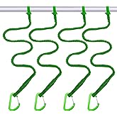 MOOCY Kayak Paddle Leash, 3-7 ft Stretchable Strap Lanyard for SUP, Canoeing, Fishing Accessories - Secure Bungee Rod Holder Tether