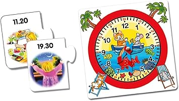 Noris 606076152 606076152 Lern Die Uhr Kinderspiel Amazon De Spielzeug