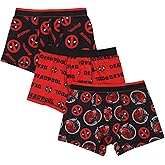 Bioworld Deadpool Character & Logo Men's 3-Pack Boxer Briefs