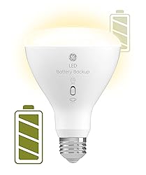 GE LED+ Battery Backup LED Light Bulbs, Emergency