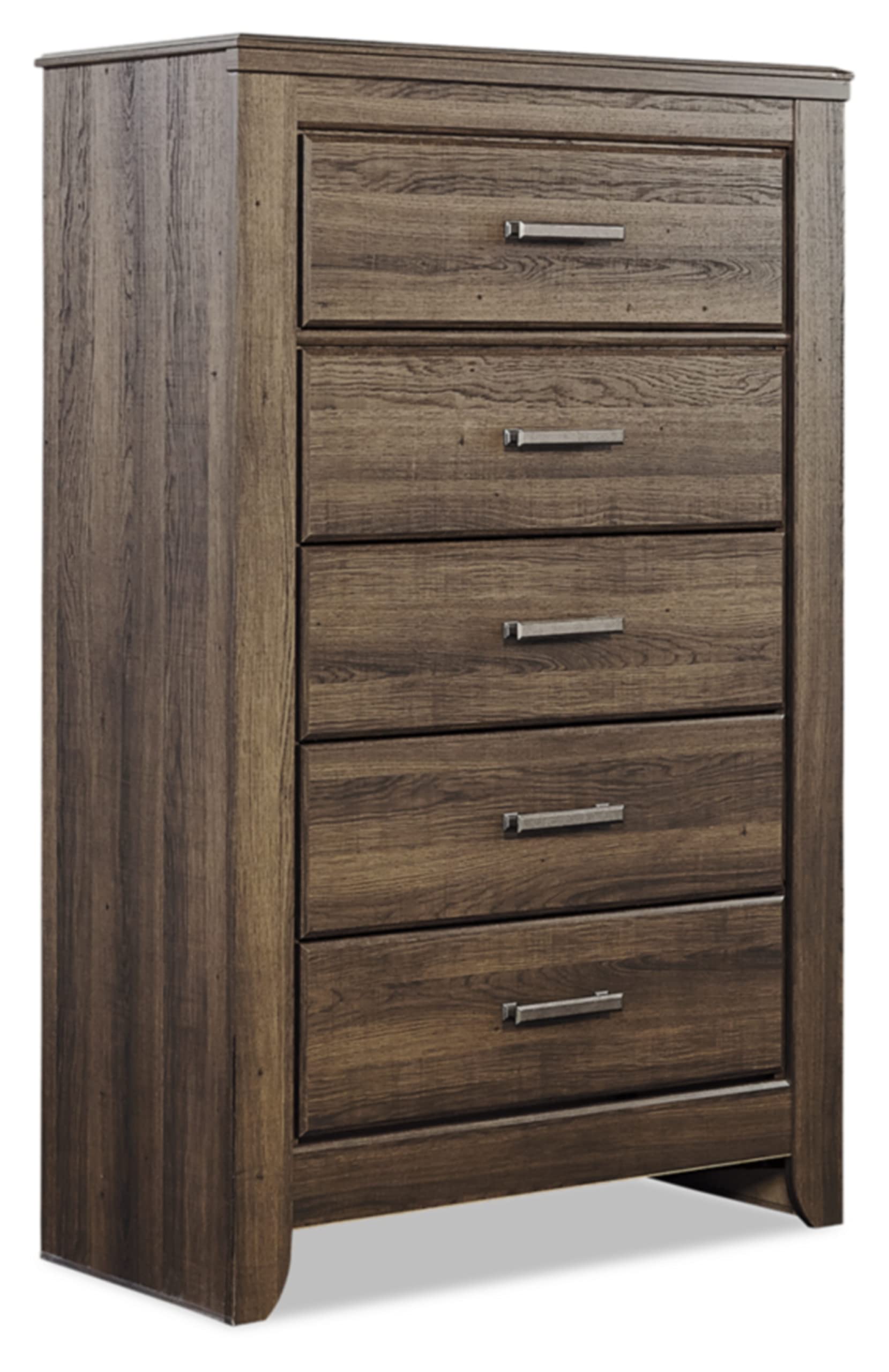Photo 1 of ****SCRATCHES ON PRODUCT***Signature Design by Ashley Juararo Rustic 5 Drawer Chest of Drawers, Aged Dark Brown