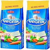 Vegeta No MSG Food Seasoning - #1 Food Seasoning in Europe - 17.6 oz, 2 pk | All-purpose food seasoning for meat, fish, vegetables, roast, stew, soup. No MSG. No Gluten. No GMO. Vegan. Made in Croatia.