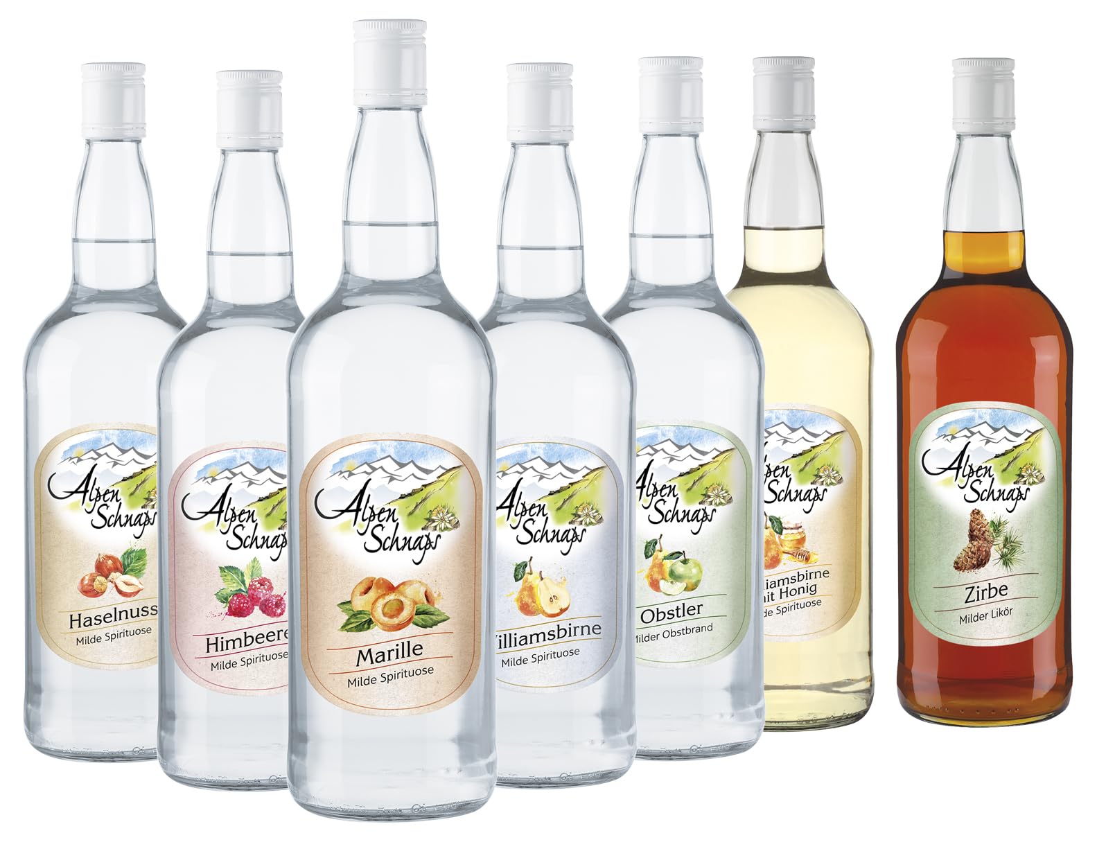 Alpenschnaps Steinbeisser Himbeere (1 L) – Milder, aromatischer Himbeerschnaps – Obstschnaps mit Rezeptur aus dem Alpenland – Schnaps für den Genuss nach dem Essen – 35 % Vol. 5