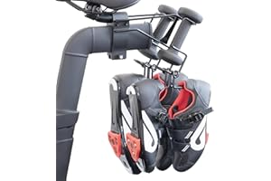 TrubliFit Metal Shoe Rack for Peloton Bike, Does NOT Fit Bike+, Holds 2 Pairs of Peloton Shoes, Space-Saving Shoe Hanger & Shoe Holder, Accessories for the Original Peloton Bike Rides (2-pack)