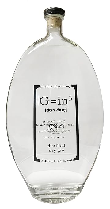 Ziegler G=in³ XXL Flasche 3 Liter Gin
