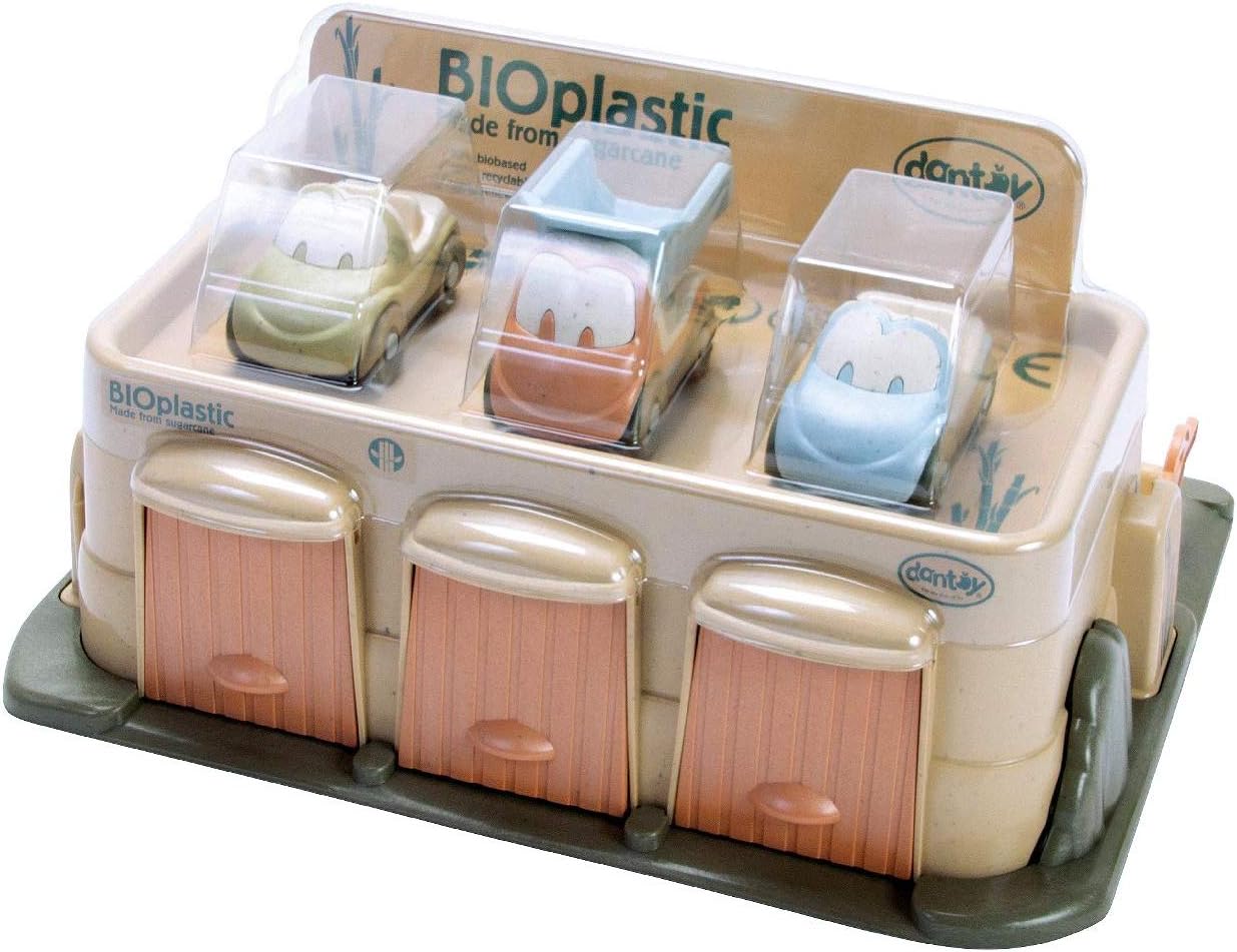 Dantoy BIO Garage with 3 Cars, Multicolour, 34.79 x 27.8 x 16.9 cm - Image 3