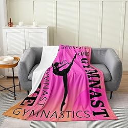 Feelyou Love Gymnastics Flannel Fleece Throw