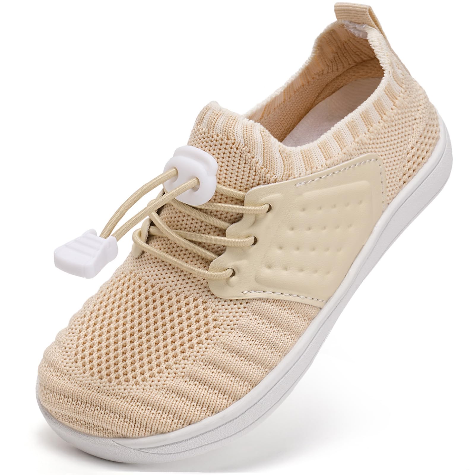 Photo 1 of WateLves Water Shoes for Toddler Little Kid Minimalist Wide Barefoot Zero Drop Sole Splay Naturally Aqua Sneakers Boys Girls (Beige, 30)