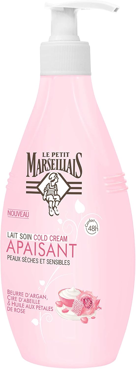 Le Petit Marseillais Milk Cold Cream Argan Butter Beeswax/Rose Petal Oil 250 ml, 250 ml (Pack of 1) - Image 3