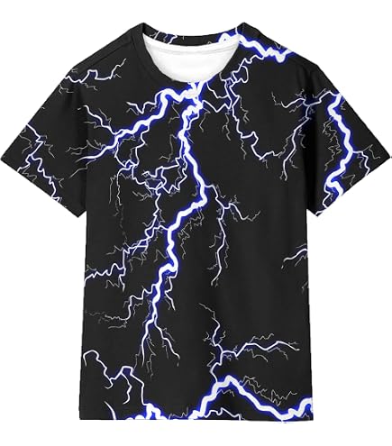 Amazon.com: Asylvain Kids Colorful Graphic Tees Neon Print Short