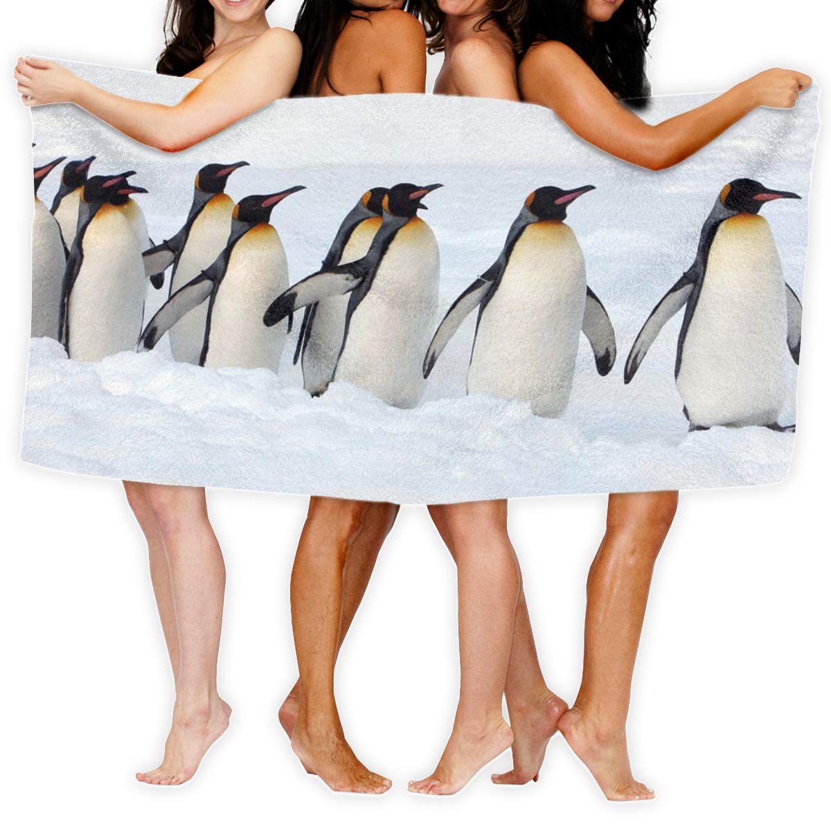 Yuyute Beach Towels For Women Men Blanket South Pole Penguins
