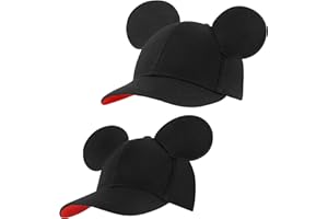 Disney Boys Baseball Cap, Mickey Mouse Ears Hat Daddy & Me Adjustable Toddler Caps 2-4 Or Girl Hat Ages 4-7