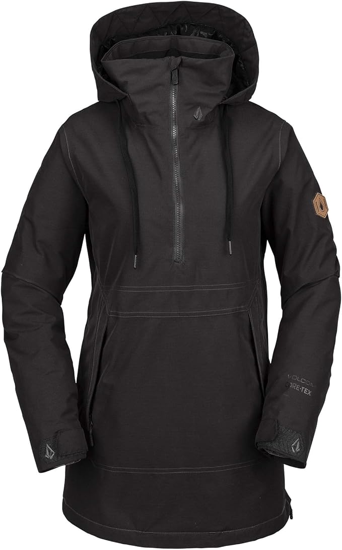 Women's Fern Insulated Goretex Pullover Snow Jacket Black X