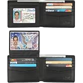HIMI Wallet for Men-Genuine Leather RFID Blocking Bifold Stylish Wallet With 2 ID Window
