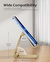 Nulaxy Dual Folding Cell Phone Stand, Fully