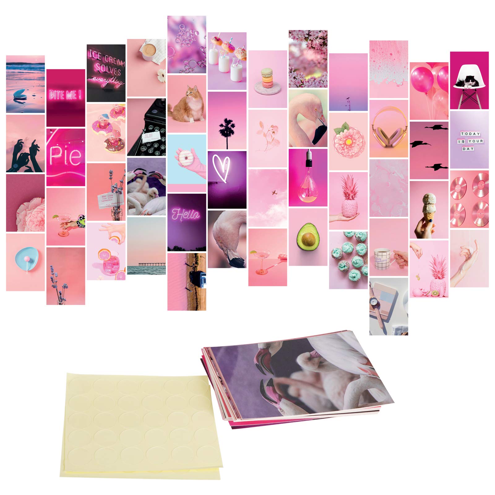 Buy TG_Delight Pink Picture Collage Kit For Wall Aesthetic, 50 Set 4 X