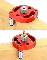 QWORK Woodworking Center Finder Kit Drill Guide Locator 3-10mm Drill Bushings view 4