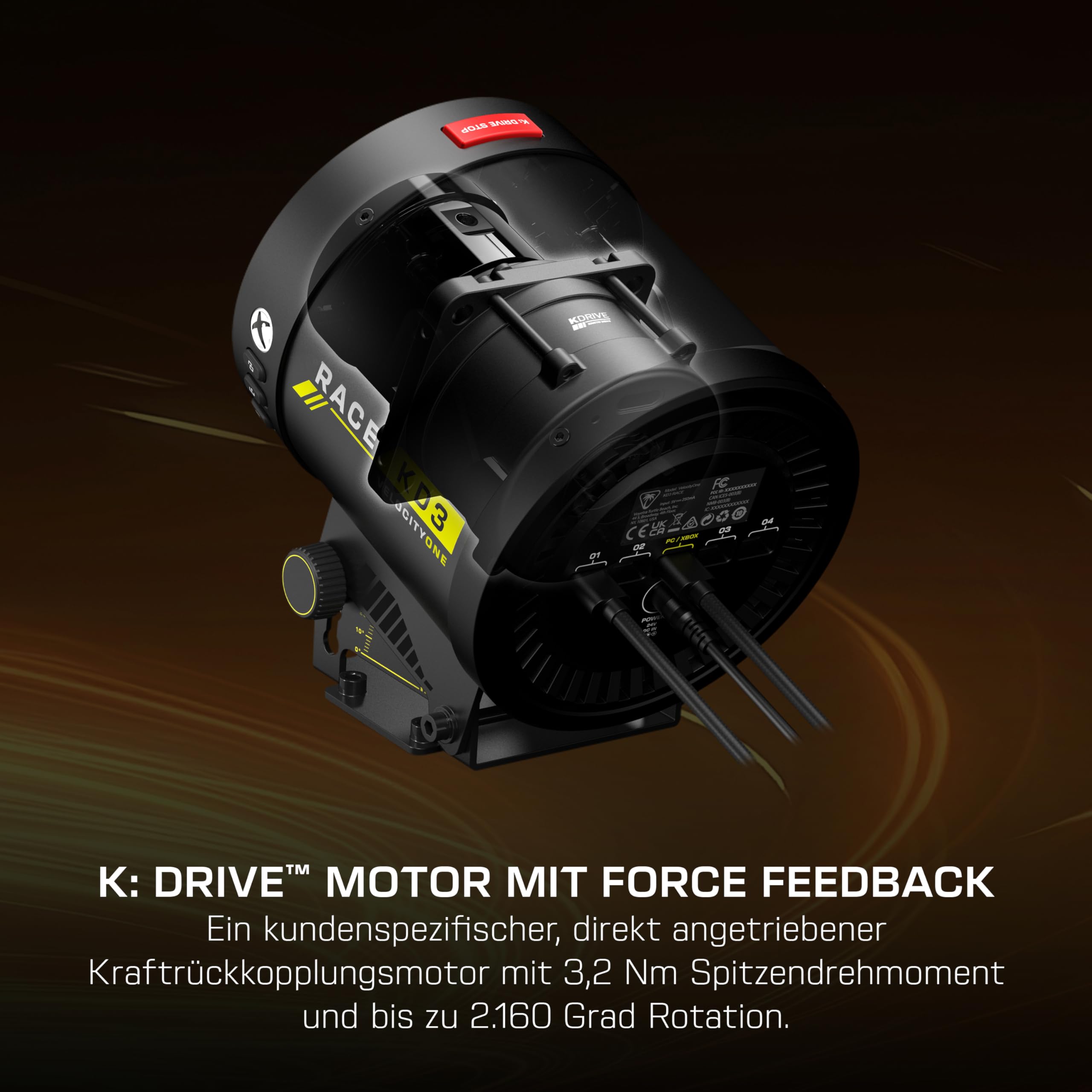 Turtle Beach VelocityOne Race KD3 Direct Drive Force Feedback Racing System - Xbox Series X oder S, Xbox One und Windows PCs 3