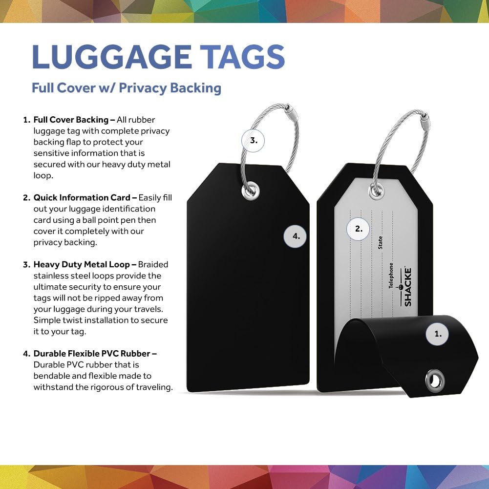 privacy luggage tags