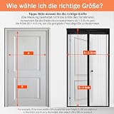 DIKER Magnetic Fly Screen Door 80 x 200cm Door Mesh Insect Protection Black view 7