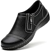 QAE Loafers for Women Comfort Women's Loafers & Slip-Ons Orthopedic Lightweight Business Casual Dressy Walking Work Flat Slip-On Shoes for Ladies