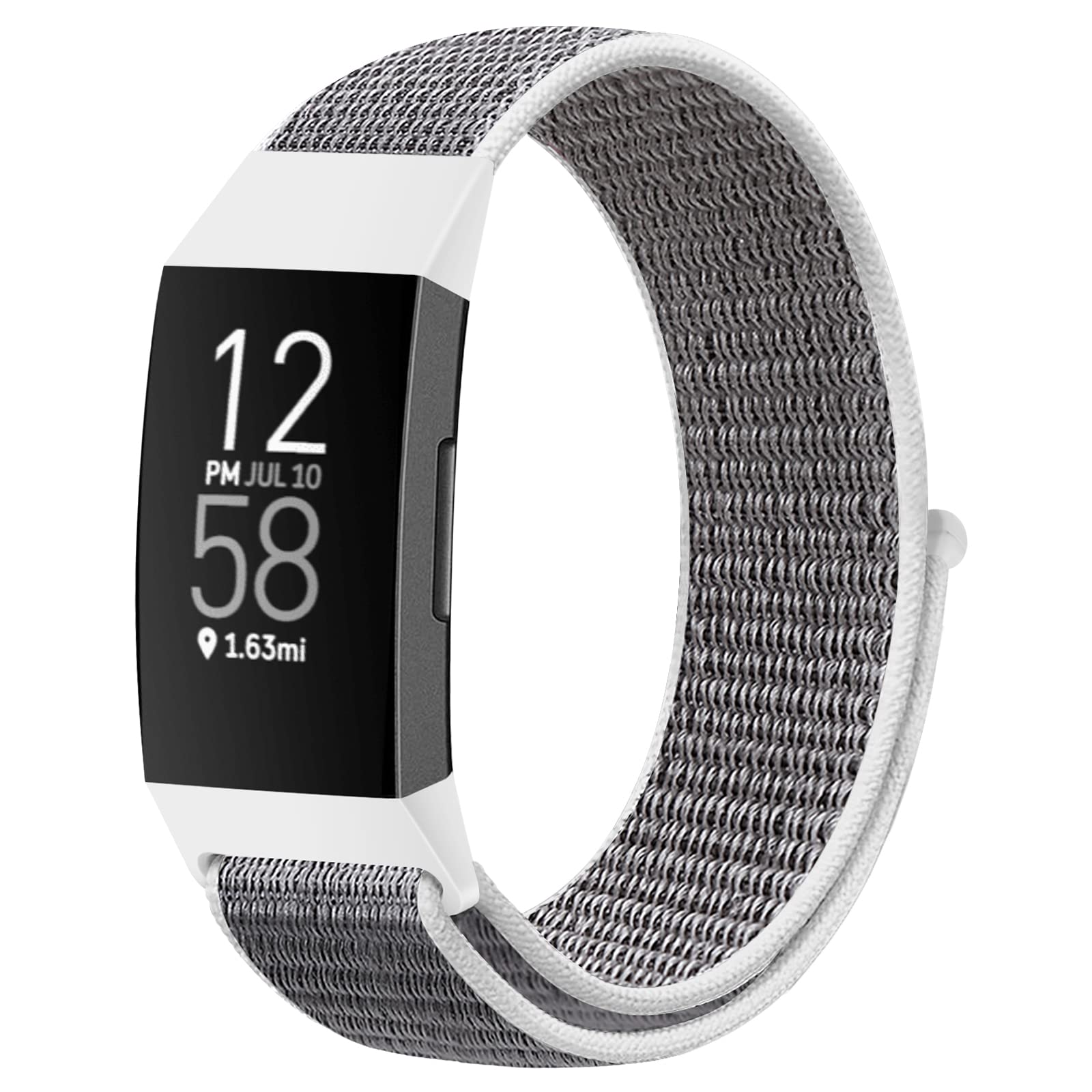 Runostrich Nylon Watch Straps Compatible with Fitbit Charge 4/Charge 3/SE, Soft Adjustable Replacement Wristband Breathable Sport Strap with Band for Women Men