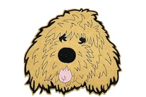 ROCKAPATCH 6.2" Goldendoodle Doodle Embroidered Iron On Patch (Golden) (large doodle)