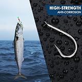 Luroad 6Pcs Sea Fishing Rigs 30 Hooks Mackerel Feathers Glow Beads Luminous Lure view 6