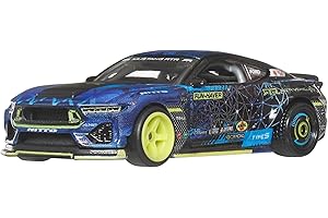 Hot Wheels Premium Car Culture 1:64 Scale Die-Cast 2024 Mustang RTR Spec 5-FD Collectible Vehicle with Real Riders Tires & Metal/Metal Body & Chassis