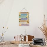 HPNIUB Sunflower Bible Verse Wall Art Set of 7 Rustic Wood Signs view 5