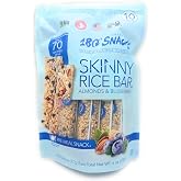 180 Snacks, Skinny Rice Bar, Almonds &amp; Blueberries, 10 Bars