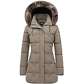 TYBBNY Women's Winter Coat Waterproof Long Insulated Parka with Detachable Hood