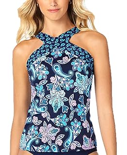 high neck underwire tankini