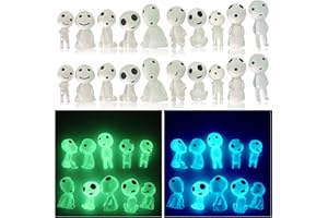 Oismys Glow in Dark Tree Elves Fairy 20Pcs Luminous Ghost Micro Landscape Accessories Garden Decoration Outdoor Patio Lawn Yard Fish Tank Potted Plants Kit
