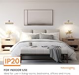 National Lighting YOKER Traditional Decorative Antique Brass E14 LED Wall Lamp view 7