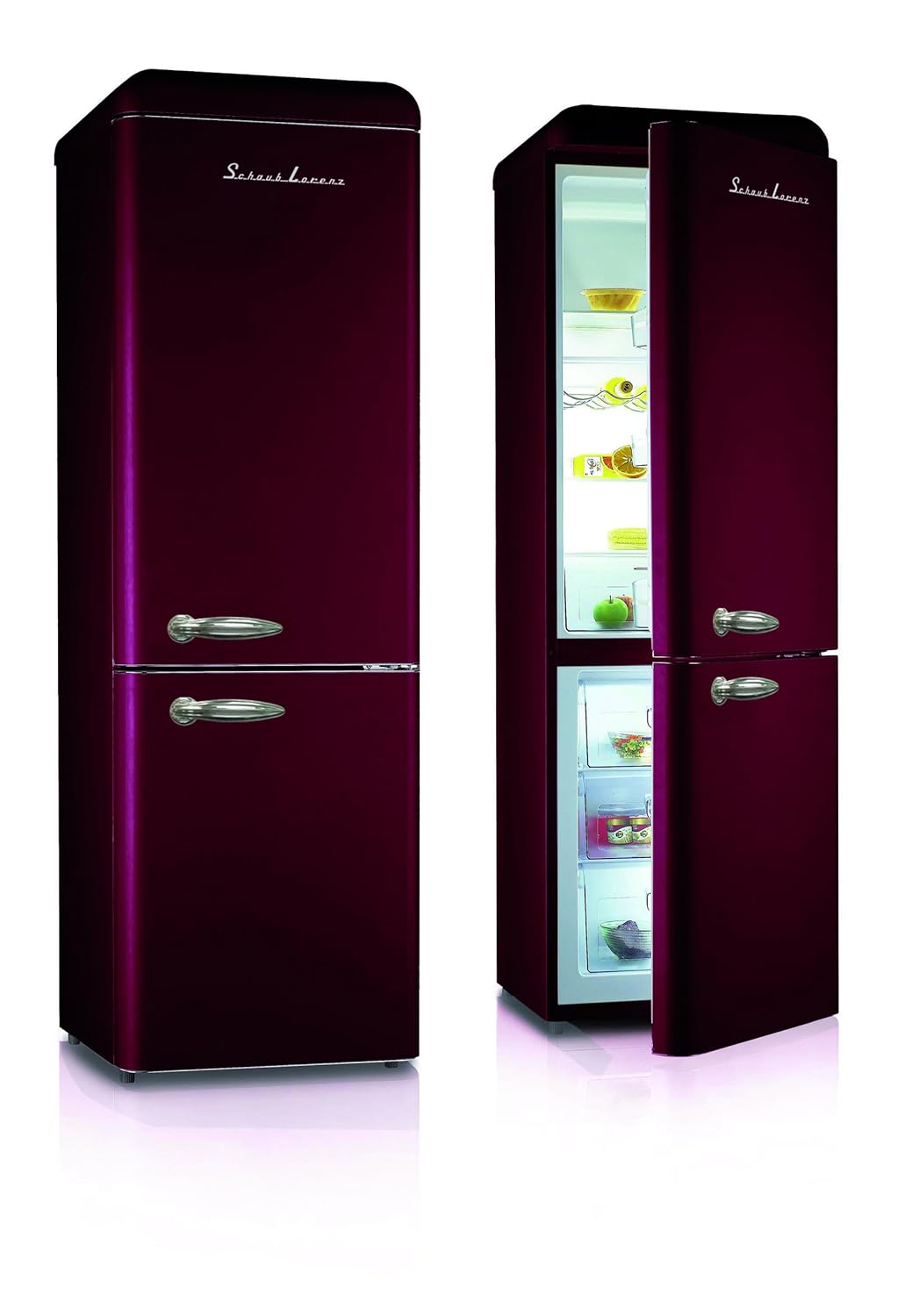 Schaub Lorenz sl300cbrw frigorífico Vintage Burdeos Mate inversa ...