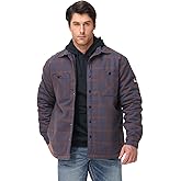 FR Jacket for Men Waterproof Insulated Active Jacket Flame-Resistant Hoodie for Men Detachable Hood FR Sweatshirts