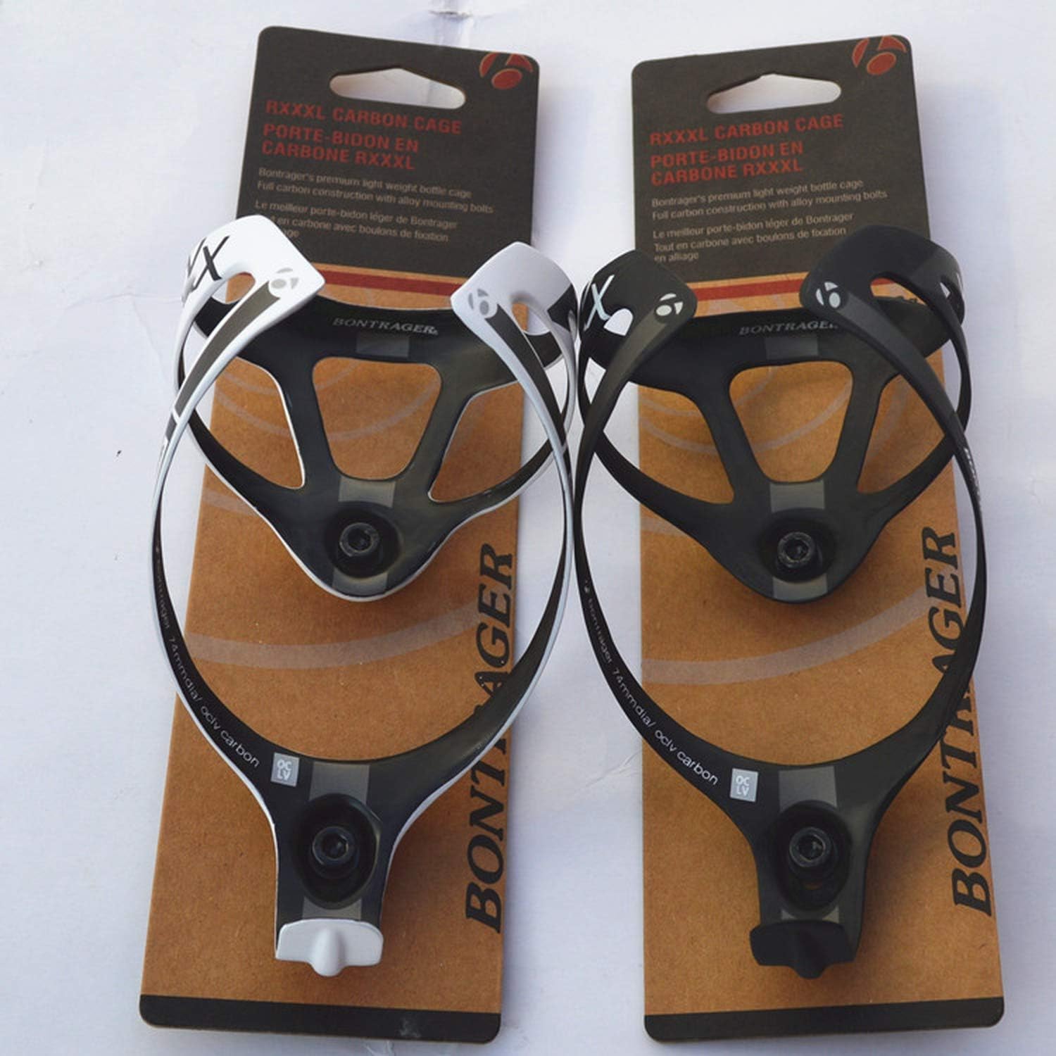 PENVEAT 2 PCS full carbon fibre bottle cage bottle holder bicycle accessories with package matte finish 2 colors 16g