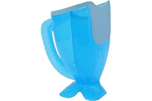 S.C. PRODUCTS, INC. S.C. Products Fish Shampoo Kids Rinse Cup | Tear-Free Baby Rinser Cup and Bath Pail for Kids - Durable, BPA-Free, Safe, and Ergonomic Design for Hassle-Free Bathing | Blue