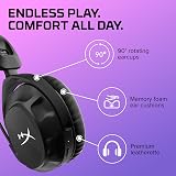 HyperX Cloud Stinger 2 Wireless Headset PC DTS Headphone:X 20h Battery view 5