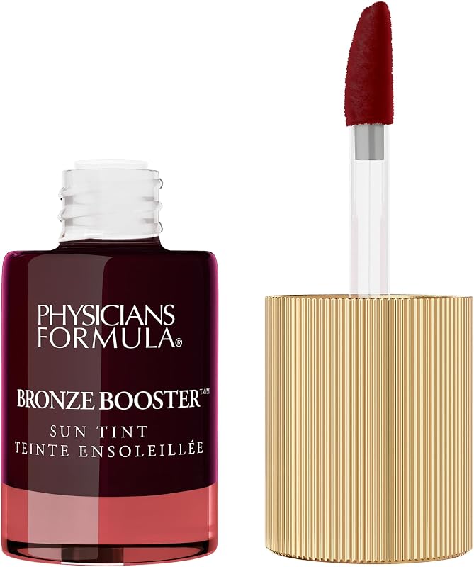 , Bronze Booster Cheek and Lip Stain, mit Niacinamid, Phospholipiden und den Vitaminen C und E, Langanhaltend, Natürlicher Glow, Bronze Tint