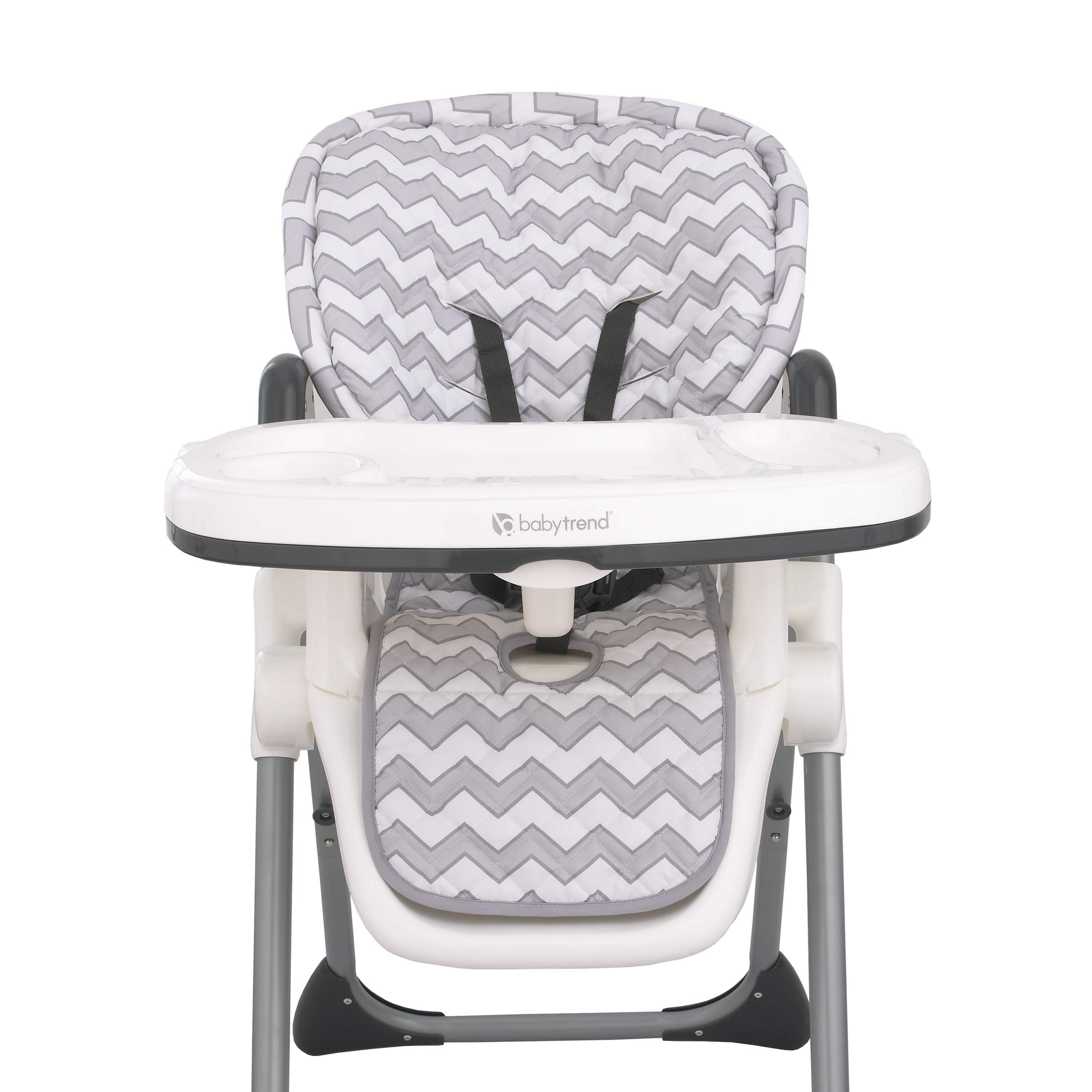 Photo 1 of Sumersault – Soft Gray and White Chevron High Chair Pad | Easy to Install Replacement Cushion | Fits Most 3-5 Point Harness High Chairs