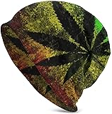 Fuevdvrri Jamaica Flag Leaves Mens Winter Hat