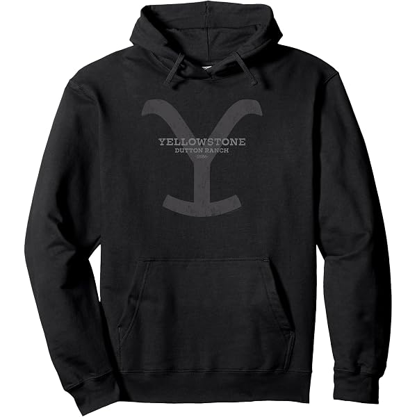 Yellowstone Dutton Ranch Hoodie Coperta Indossabile Uomo - Felpa Con Cappuccio In Fleece Nero, Logo Ricamato, Foderata In Sherpa Con Tasche, Loungewear - copertina