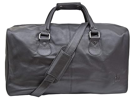 Prime Hide - Leder Wochenendtasche #825 - Schwarz, Ca. 50x27,5x25cm
