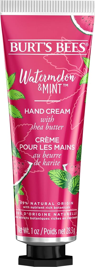 Burts Bees Hand Cream Very Dry Hands Watermelon Mint 28.3g Shea Butter