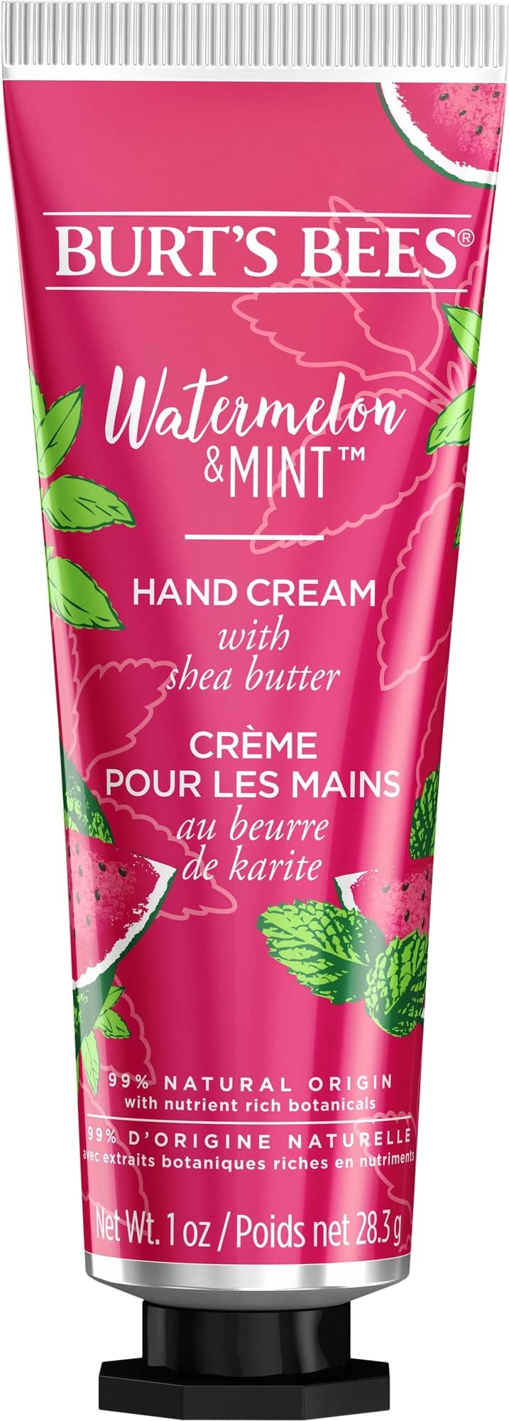 Burts Bees Hand Cream Very Dry Hands Watermelon Mint 28.3g Shea Butter