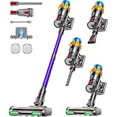 Cordless Vacuum Cleaner, 650W 60KPA 70Min Powerful Vacuum Cleaners for Home, Self-Standing Stick Vacuum Cordless Rechargeable/Anti-Tangle/OLED Screen/1.8L Cup for Home Pet Hair/Carpet/Hardwood Floor