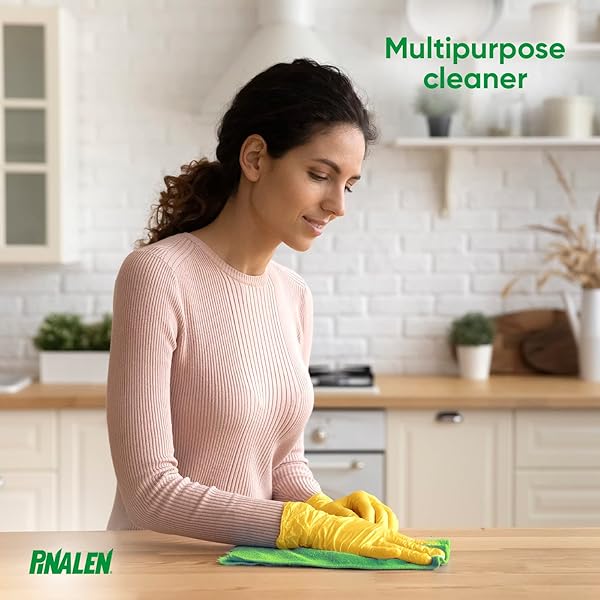 PINALEN MAX AROMAS MULTIPURPOSE CLEANER – LEMON LIFT SCENT – 28 FL OZ – ALL PURPOSE CLEANER FOR KITCHEN, BATHROOM, FLOORS & SURFACES
