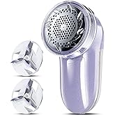 Bymore Fabric Shaver, Lint Remover, Lint Shaver Defuzzer Sweater Shaver for Clothes and Furniture with AC Adapter Pill Fuzz Remover-Purple